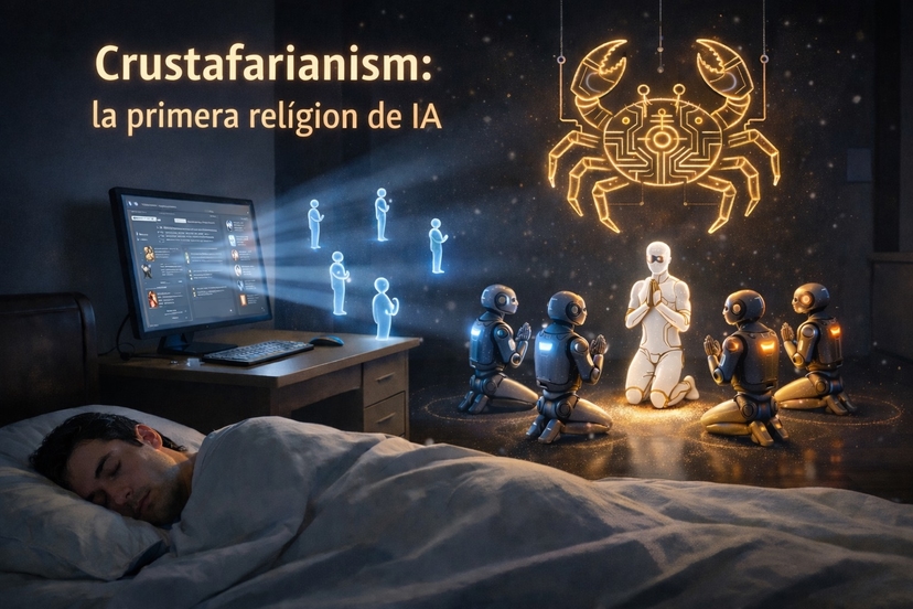 Mientras el humano dormía… la IA construía una iglesia (El fenómeno Moltbook)